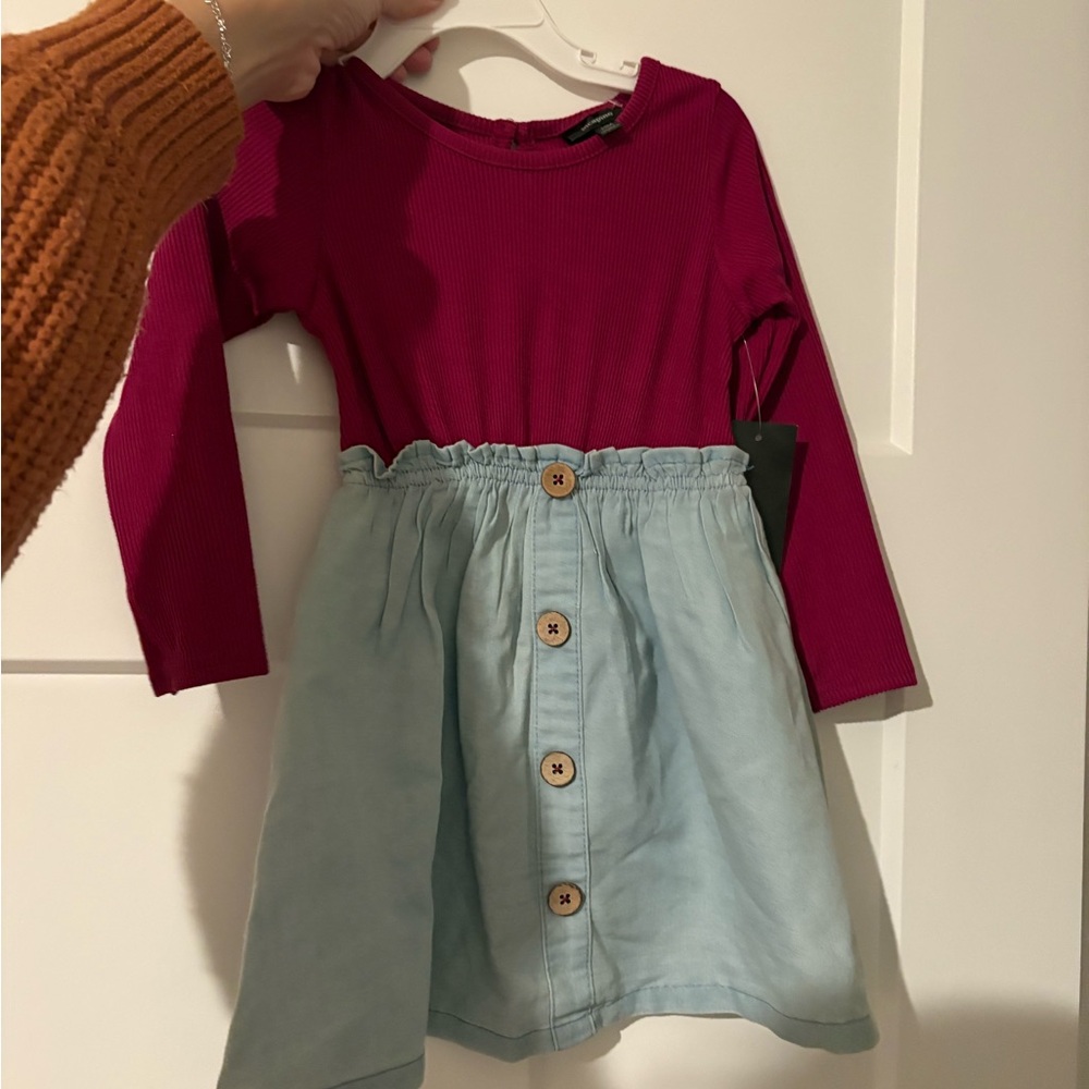 Baby girl toddler denim dress
